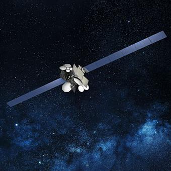 The 阿F2 satellite in space